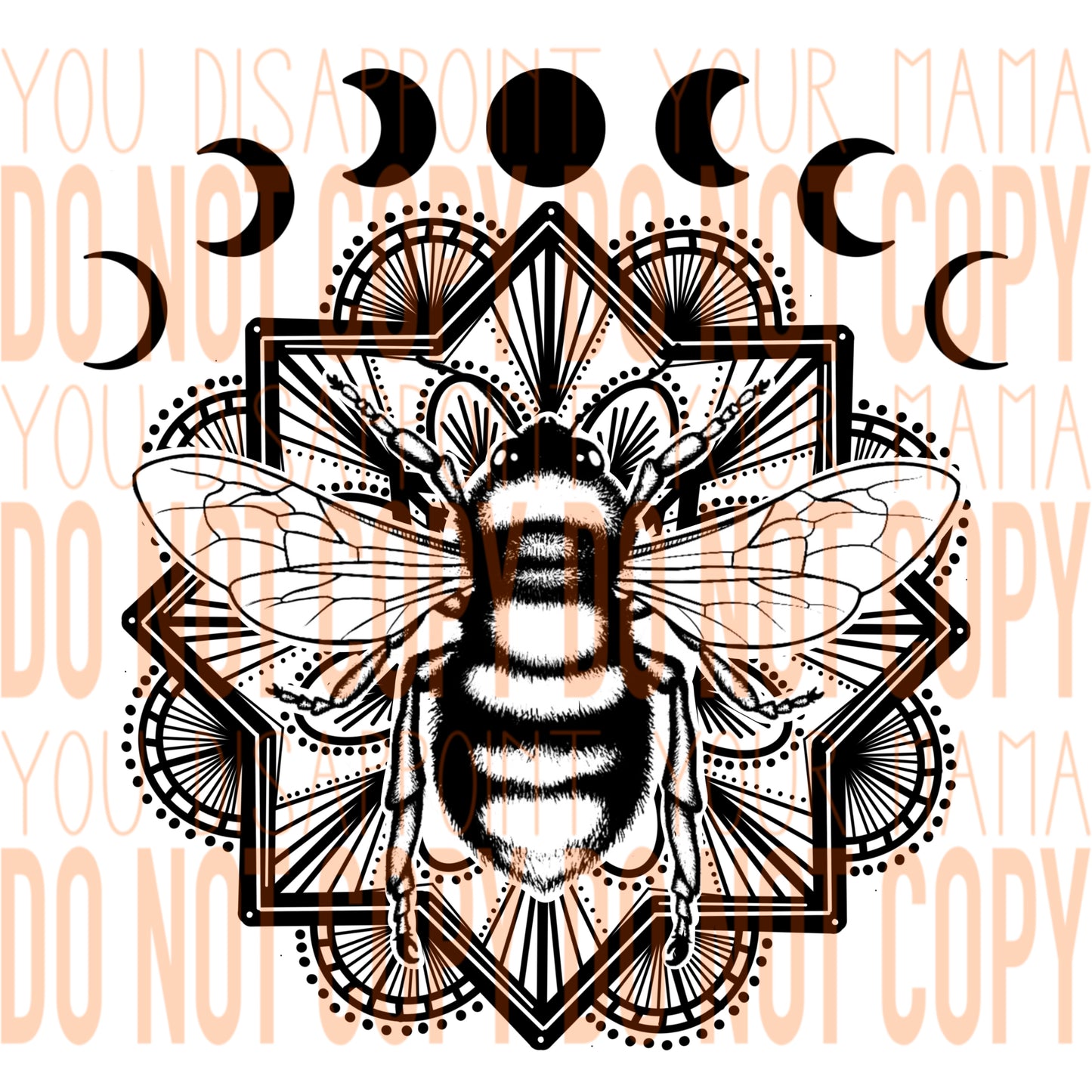 Bee Mandala transfer