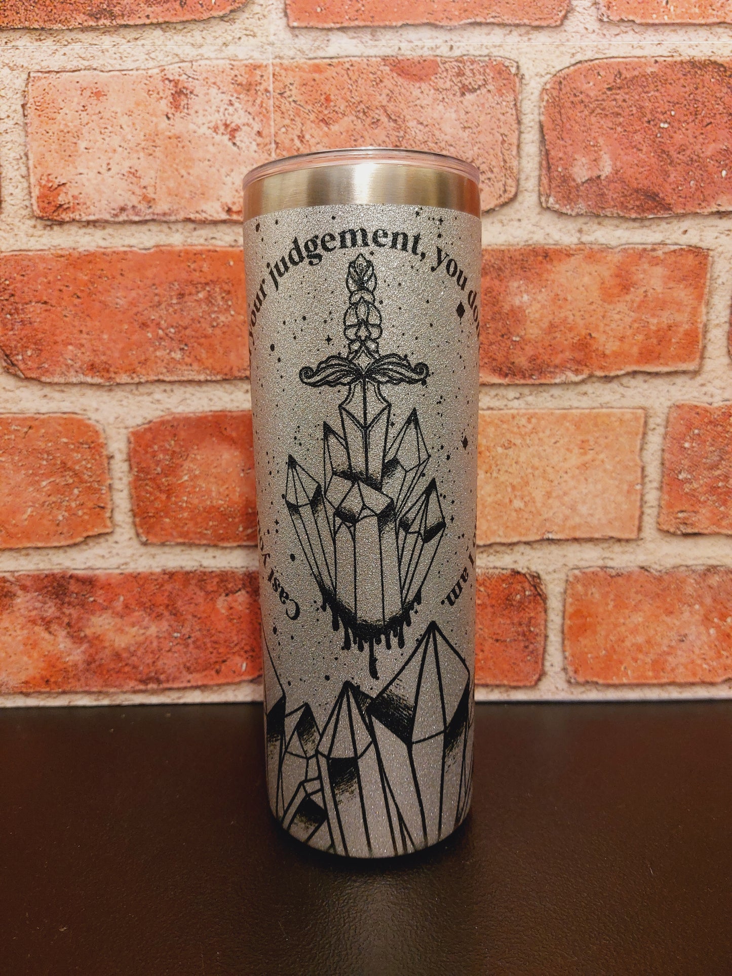 Cast Your Judgement Sparkle Tumbler