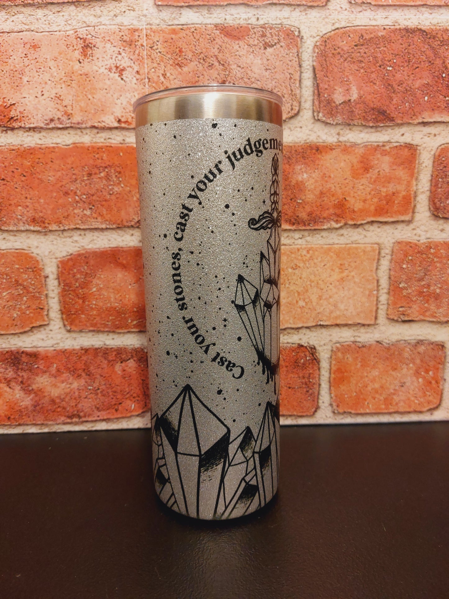 Cast Your Judgement Sparkle Tumbler