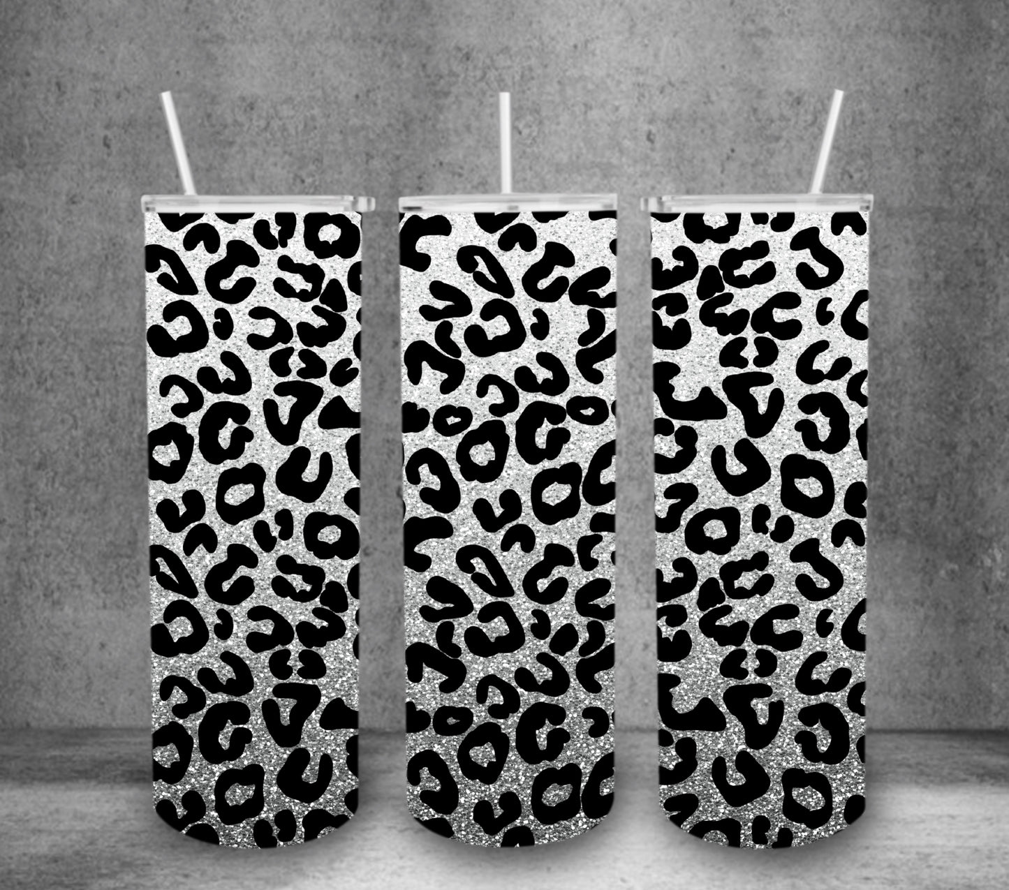 Glitter Leopard Tumbler