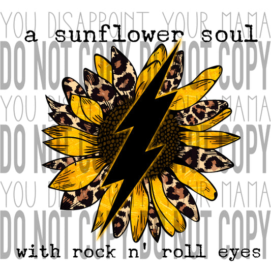 Sunflower Rock N Roll transfer