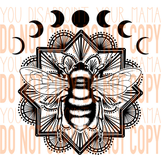 Bee Mandala transfer