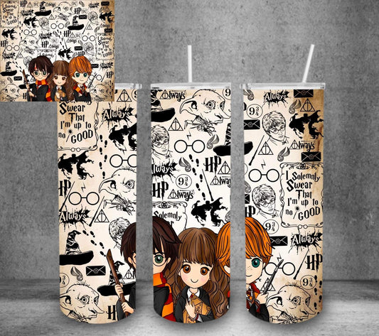 Wizard Cartoon Tumbler